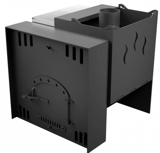 Печь Горыныч Мини, каменка с правой стороны, естественная система воздушного отопления фото в Уфе